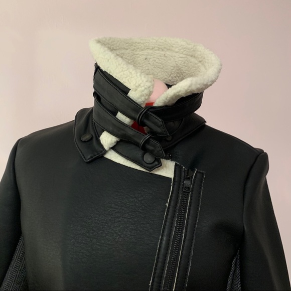 A/X Leather/Fur Stylish Trench - Picture 5 of 11